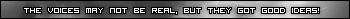 The voices may not be real
