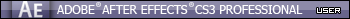 adobe After Effects CS3 Professional user