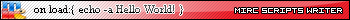 mIRC Scripts Writer