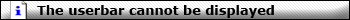 The Userbar Cannot Be Displayed