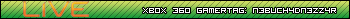 My Xbox 260 gamertag