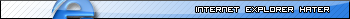 Internet Explorer Hater