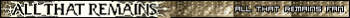 All That Remains User Bar
