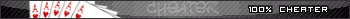 100% Cheater Userbar by GiBR
