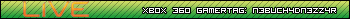 My Xbox 260 gamertag